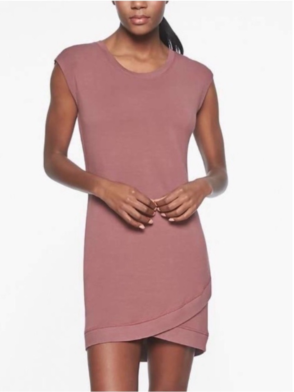 Active Life Heather Petal Pink Cold Shoulder Lounge Dress Size Large NWT